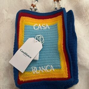 Multicolor Crochet Tote Bag